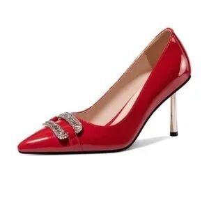 Elegant Red Stiletto Heels